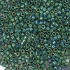 5g Röhrchen Miyuki Delica Beads 11/0, Metallic Green (TEAL) Iris, DB0027