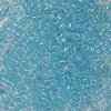 5g Röhrchen Miyuki Delica Beads 11/0, Lined Sky Blue AB, DB0057