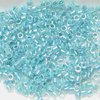 5g Röhrchen Miyuki Delica Beads 11/0, Lined Aqua Blue AB, DB0079