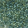 5g Röhrchen Miyuki Delica Beads 11/0, Matt Metallic Green Iris, DB0324