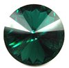 1 Stück Swarovski® Kristalle 1122 Rivoli 14mm, Emerald Foiled *205