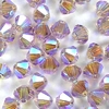 50 Stück Swarovski® Kristalle 5328 Xilion Beads 4mm, Light Amethyst AB2x *212AB2