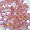 50 Stück Swarovski® Kristalle 5328 Xilion Beads, 4mm Light Rose AB2x *223AB2