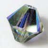 20 Stück Swarovski® Kristalle 5328 Xilion Beads 6mm, Black Diamond AB *215AB