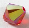 20 Stück Swarovski® Kristalle 5328 Xilion Beads 6mm, Light Siam AB *227AB