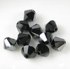 20 Stück Swarovski® Kristalle 5328 Xilion Beads, 6mm Jet Hematite *280HEM