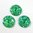 6 Stück Kunststoff Cabochon, rund Ø16mm, ca. 3mm dick, Green AB