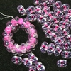 20g Beutel Preciosa Farfalle Perlen 3,2 x 6,5mm, Crystal Pink Lined