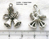 10 Stück Metallanhänger, Glocke, ca. 21x15mm, Ösengröße 1mm, altsilber