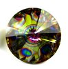 1 Stück Swarovski® Kristalle1122 Rivoli 14mm, Crystal Peacock Eye Unfoiled *001PEA