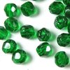 50 Stück feuerpolierte Glasschliffperlen 4mm, Emerald