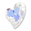 1 Stück Swarovski® Kristalle 6261, Devoted 2 U Heart 17mm, Crystal AB