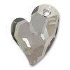 1 Stück Swarovski® Kristalle 6261, Devoted 2 U Heart 27mm, Crystal Satin