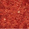 7g Röhrchen Miyuki Stifte - Bugle Beads 2x6mm, Red Silver Lined, *0043