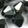 50 Stück Swarovski® Kristalle 5328 Xilion Beads 4mm, Jet Hematite 2x *280HEM2