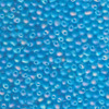 10g Röhrchen Miyuki Drop Bead 3,4mm, Matt Transparent Light Blue AB, *0148FR
