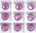 12 Stück Swarovski® Kristalle 2078 XIRIUS Rose SS34, Crystal Electric Violet DeLite *001L148D