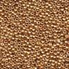 50g Beutel Miyuki Round Rocailles 8/0, Galvanized Gold, *1052