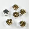 60 Stück Swarovski® Kristalle 53203 Kessel Chaton, 6,5mm, Crystal Golden Shadow *001GSHA