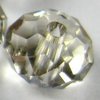 10 Stück Swarovski® Kristalle 5040, Briolette Beads 6mm, Crystal Silver Shade *001SSHA