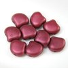 10g 2-hole Ginkgo Leaf Bead 7,5mm, ca. 37Stück, Chatoyant - Red