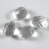 40 Stück Acryl Perlen, Tropfen transparent 13x9mm, Bohrung 1,8mm