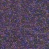 5g Röhrchen Miyuki Rocailles 15/0, Lined Purple/Gold Mix, *3056