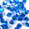 50 Stück Swarovski® Kristalle 5328 Xilion Beads, 3mm, Capri Blue AB2 *243AB2
