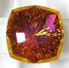 1 Stück Swarovski® Kristalle 4460 Mystic Square Fancy Stone, 14mm, Crystal Astral Pink Foiled*001API
