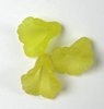10 Stück Kunststoff Blüten matt, Kelch, gelb, 12x11mm, Bohrung 1mm