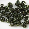 10g Beutel SuperDuo Beads 2,5x5mm, Luster - Metallic Olivine