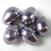 5 Stück Swarovski® Kristalle 5821, Crystal Pearls 11x8mm, Mauve Pearl *160