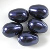 5 Stück Swarovski® Kristalle 5821, Crystal Pearls 11x8mm, Dark Purple Pearl *309