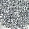 10g Beutel SuperDuo Beads 2,5x5mm, Silver