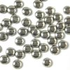 Ca. 200 Stück Hotfix Metall-Bügel-Nieten: Rund, ca. 3mm, silber