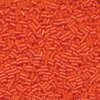 7g Röhrchen Miyuki Stifte - Bugle Beads 3mm, Opaque Orange, *0406