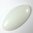 1 Stück Cabochon Halbedelstein, White Agate 30x15mm, 6mm dick