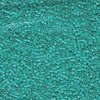 5g Röhrchen Miyuki Delica Beads 10/0, Opaque Turquoise AB, *0166