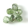 50 Stück feuerpolierte Glasschliffperlen 3mm, Crystal Light Green