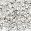 5g Beutel SuperDuo Beads 2,5x5mm, Silver Plated