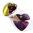 1 Stück Swarovski® Kristalle 66228, Xilion Heart Pendant 28mm, Crystal Lilac Shadow *001LISH