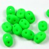 10g Beutel SuperDuo Beads 2,5x5mm, Neon Bright Green