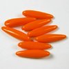 20 Stück Thorn Beads, Preciosa 5x16mm, Opaque Orange