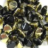 10g Beutel Pinch Beads 5x3mm, ca. 133 Stück, Jet Amber