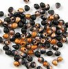 50g Beutel Miyuki Drop Beads 3,4mm, Black Sunset Matted, *4562-50