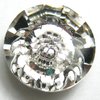 1 Stück Swarovski® Kristalle 1681, Vision Round Stone 12mm, Crystal Foiled *001