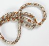 1 Strang = ca. 150 Stück Glass Pressed Beads mit Czech Coating 2mm, Crystal Sunset