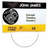 1 Stück John James Curved Beading Needles #10