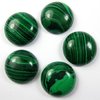 2 Stück Synthetik Cabochon, grün/schwarz marmoriert, Ø 20mm, ca. 6,5mm dick