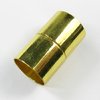 1 Stück Metall Magnetverschluss, 25x15mm, I Ø 14mm, vergoldet